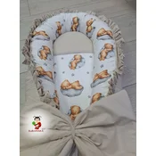 Bubamara037 Gnezdo za bebe sa karnerom Mede, Bež