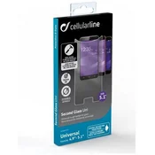 CellularLine Univerzalno zaščitno steklo Cellularline za pametne telefone od 4,9" - 5,1" 1 kos