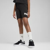 Womens Puma ESS No. 1 Logo Short Leggings Youth, Black, Size 7-8Y, Clothing