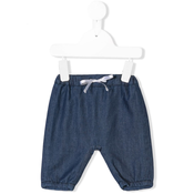 Knot - drawstring fitted jeans - kids - Blue
