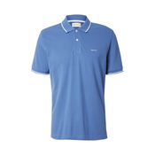 GANT Majica RUGGER moder denim/bela