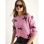 Bianco Lucci Pulover Pullover svetlo roza