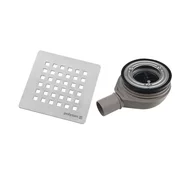 FLEXIA odtok za tuš kabino O 90 mm, DN40, brušeno nerjavno jeklo - Nerjaveče jeklo mat - Polysan - 24 - Plastika - 90 - 14