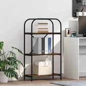 Vidaxl Knjižna polica 3 nivojev 60 x 30 x 109 cm Inženirski les