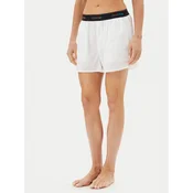 Calvin Klein Underwear Kratke hlače pižama LV00QS7471 Bela Relaxed Fit