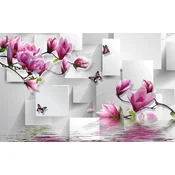 shumee Magnetna podloga za pokrov radiatorja 3D Flower 60x100cm