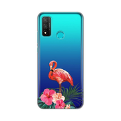 Ovitek Print za Huawei P Smart 2020 My Print Cover, Skin Flamingo Vibes, modra in pink