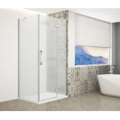 TRINITY CHROME pravokotni paravan 900x900 mm, vogalni vhod, mat steklo, desno - 90x90 cm - Gelco - TRINITY - 36 - Kvadratne tuš kabine - 900 - 2000 - 900 - 8 - 14
