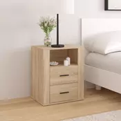 Vidaxl vidaXL Nočna omarica, hrast sonoma, 50x36x60 cm, material na osnovi lesa