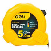 slomart Deli tools navijalni merilni trak edl9025y, 5m/25mm (rumena)