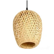 Viseča svetilka iz bambusa Boho 24 cm 1xE27