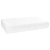 Vidaxl Vzglavnik za spanje Bela 60 x 37 x 12,5 cm Spominska pena
