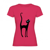 Woman T shirt Black Cat