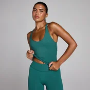 MP ženska majica brez rokavov Tempo s sukano hrbtno stranjo - rich teal - XXL