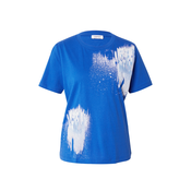ESPRIT Majica, kraljevsko plava / svijetloplava / bijela