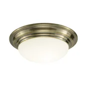 Där Lighting BAR5275 - Kopalniška stropna svetilka BARCLAY 1xE27/60W/230V premer 31 cm medenina