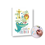 Slikanje po številkah LITTLE AFRICA | nizka težavnost - na okvirju
