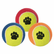 Teniška žoga za psa - pisana, 10 cm