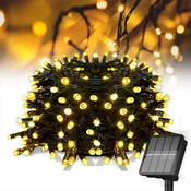 Lampice solarne sijalice žute 20m