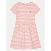 Tommy Hilfiger Vsakodnevna obleka KG0KG08339 M Roza Slim Fit