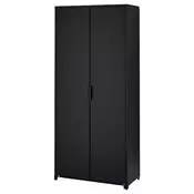 BROR Ormaric s vratima, crna, 85x40x191 cm
