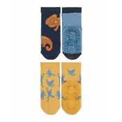 Čarape sa silikonskim potplatom Sterntaler - S kameleonom, veličina 25/26, 3-4 godine, 2 para
