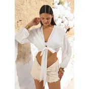 Trendyol Milla Ženska bluza Tbess25Bz00008, Krem