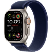 Apple Watch Ultra 2 pametna ura, 49mm, Cellular, Natural Titanium ohišje, moder Trail Loop pašček, S/M