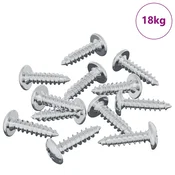 Vidaxl Vijak 13636 szt. srebrna M4 x 16 mm Jeklo