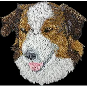 shumee Angleški ovčar - našitek v obliki psa, vezen našitek, edinstven okras za nahrbtnik znamke Art-Dog
