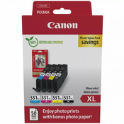 Komplet kartuš Canon CLI-551XL Photo Value Pack (original, komplet)