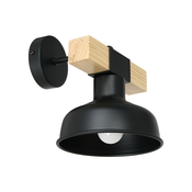 FARO BLACK/NATURAL WOOD zidna svjetiljka 1xE27 60W