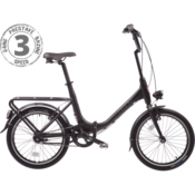ROG PONY CLASSIC 3 bicikl, mat crni, 3 brzine, gepek