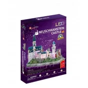 shumee Cubic FUN 3D LED sestavljanka Grad Neuschwanstein L174 128 kosov