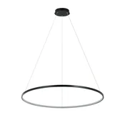 slomart Obesna svetilka Ring, 48W, CCT, črna