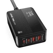 Kućni punjač LDNIO A4808Q/ QC4+/ PD3.0/ LED 70W crni