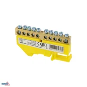 Schelinger svorkovnica za DIN letev 35 mm 125 A 500 V 10× 6 mm 1 modul BM-A18-TBI-8X12-10P-ZO