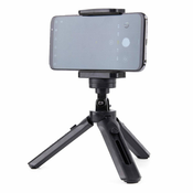 Stativ s držacem za mobilni telefon / Selfie štap / GoPro - Crna KP31106