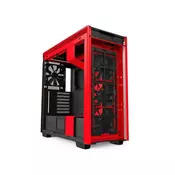NZXT kucište H710 (Crna/crvena) - CA-H710B-BR  Midi Tower, MicroATX, Mini-ITX, ATX, E-ATX , Bez napajanja, Crna/crvena