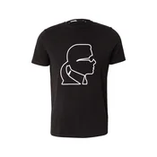 Karl Lagerfeld Majica črna/bela