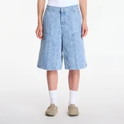 Kratke hlače Carhartt WIP W Snake Nixon Double Knee Short Snake Camo, Blue Bleached S