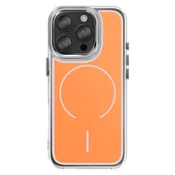 AVIZAR MagSafe ovitek za iPhone 16 Pro, dvomaterialna, ultra ojačana zaščita, Oranžna, (5000190131)