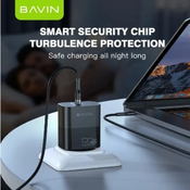 Bavin punjac GaN 45W-PD USB-C crna