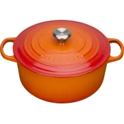 Le Creuset Okrogel lonec Signature premer 24 cm - Opečno rdeča