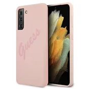 Guess Etui Guess Script Vintage za Samsung Galaxy S21+ - roza