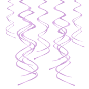 Viseče spirale vijolične 60 cm, 5 kosov
