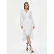 Obleka Dkny srebrna barva