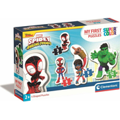 Clementoni Moj prvi Spidey in njegovi neverjetni prijatelji 4v1 Puzzle (3,6,9,12 kosov)