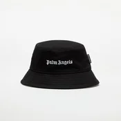 Klobuk Palm Angels Kids Logo Bucket Hat Black/ Off White II