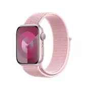 shumee Crong Nylon - Športni pašček za Apple Watch 38/40/41 mm (pudrasto roza)